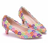 Brautschuhe Damen,Damen Tanzschuhe,Hochzeitsschuhe,5 Cm...