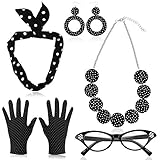 HOWAF 50er Jahre Accessoires Damen Rockabilly Accessoires...