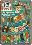 HiSign HB Ice Cream Ireland Menu Blechschilder Metall Poster...