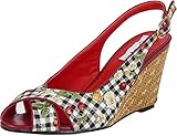 Lulu Hun Damen Schuhe Bonnie Gingham Wedges Mehrfarbig...