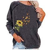 Weihnachten Oversize Shirt Damen Vintage Cut Out Shirt Damen...