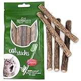 PRETTY KITTY Katzen Zahnpflege Sticks: 5X Matatabi Stick...