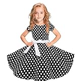 DQANIU😍😍Mädchen Kleid & Rock, Kinder Mädchen Vintage...