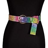Barry.Wang Damen Diamant-Gürtel, Kristall-Strass-Bling,...