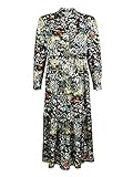Laura Kent Figurumspielendes Maxi Kleid Langarm mit...