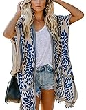 May Story Damen Sommer Kimono Cardigan Lässige Strand...