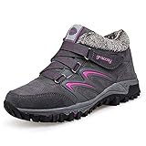 gracosy Winterschuhe Damen Gefüttert Flach Winterstiefel...