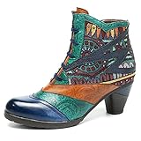 gracosy Damen Ankle Boots, Kurzschaft Stiefel High-Top...