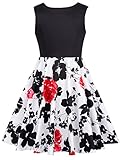 Prinzessin Kinder Blumen Kleid Retro 50er 60er Kleid Audrey...